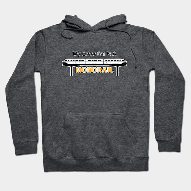 Other Car - Monorail Gold Hoodie by OneLittleSpark